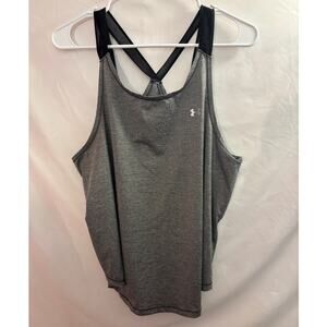 Women’s Under Armour Gray Racerback Tank Top Size M – $30